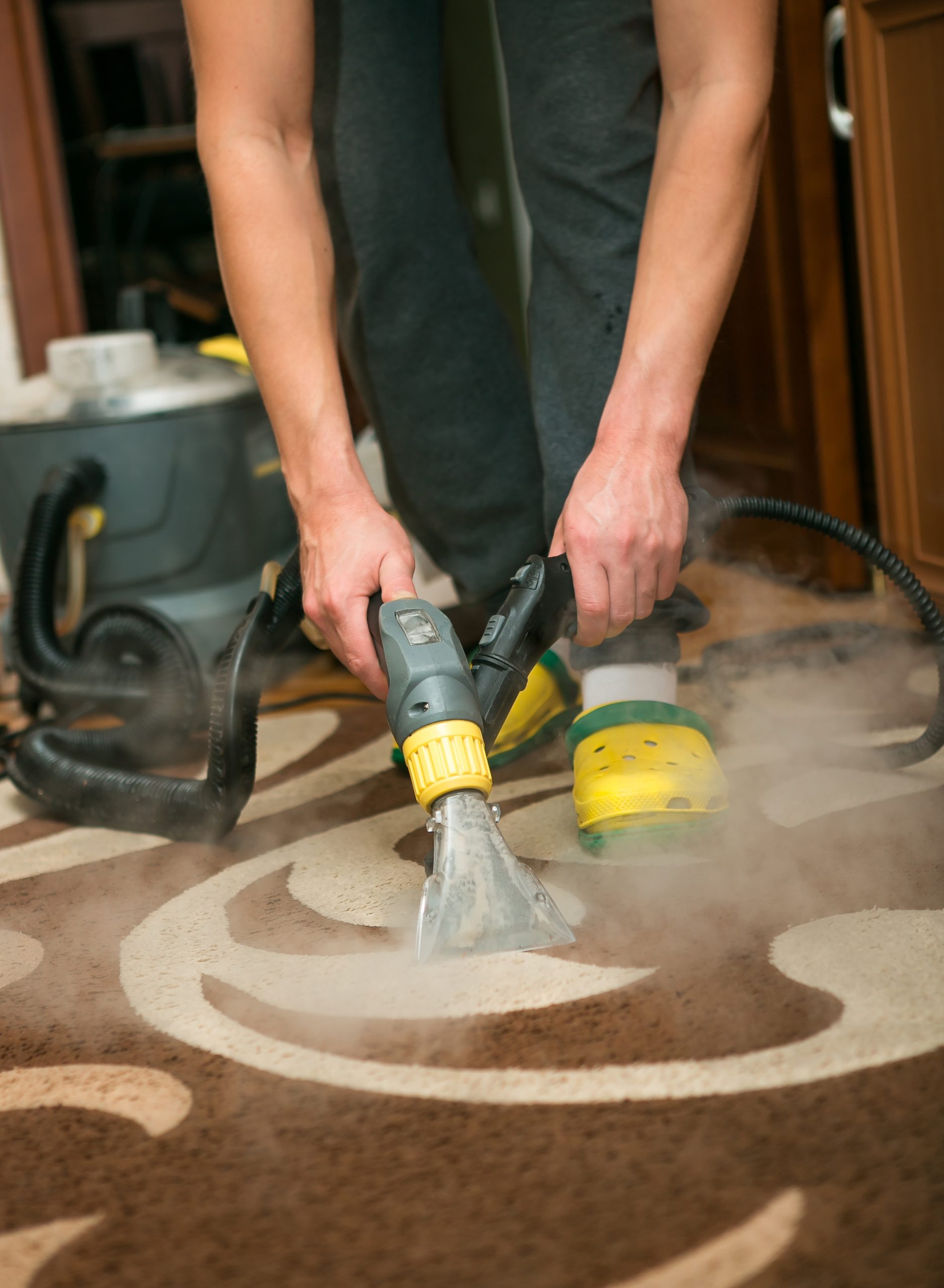 the-process-of-cleaning-carpets
